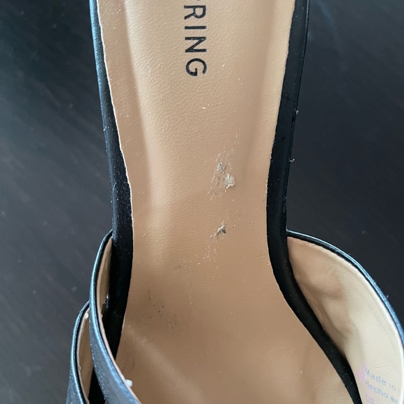 Spring sandal in leather and cork, 4 inch heels. - Picture 3 of 3